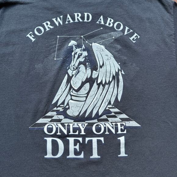 Jerzees Space Force Forward Above DET 1 Graphic Tee – Men’s Large - Picture 4 of 7